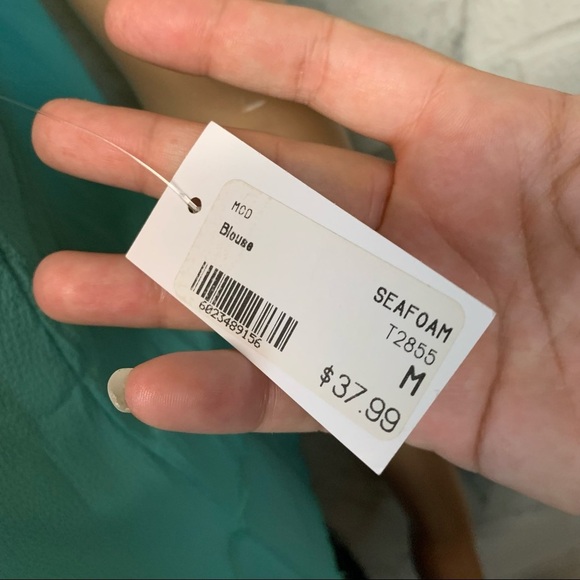 NWT MOD Seafoam Green Layered Top - Picture 6 of 7